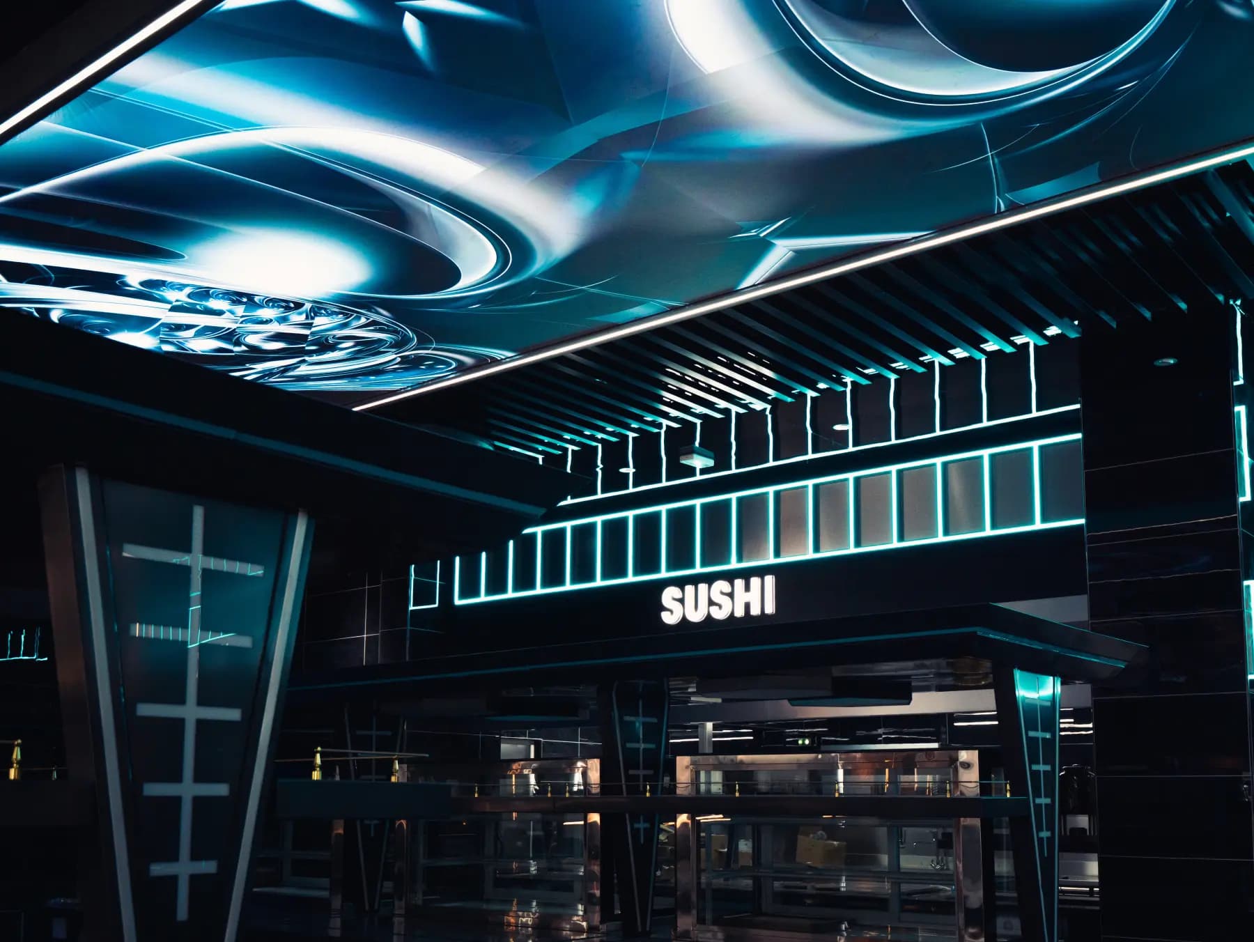 Station sushi — néons